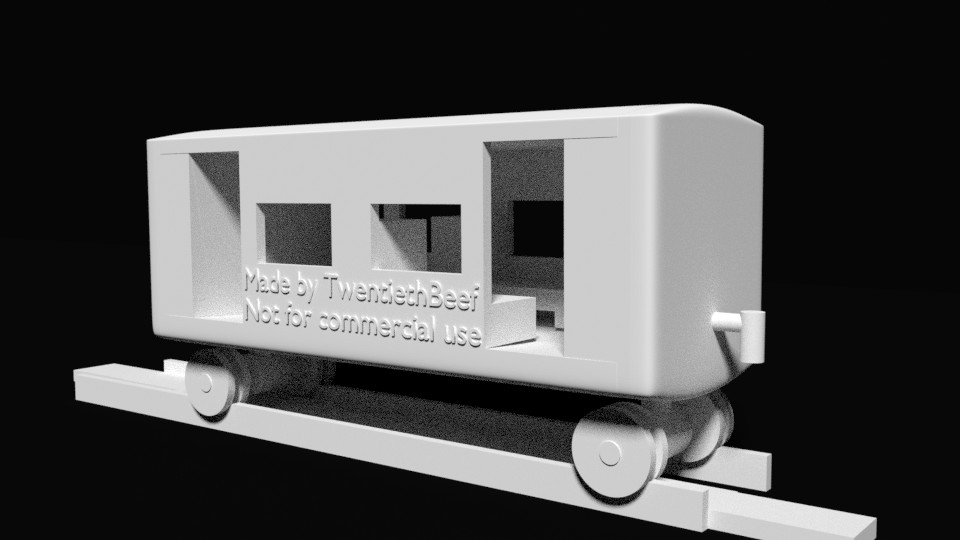 3D printable BR-01 small passenger coach set preview image 1